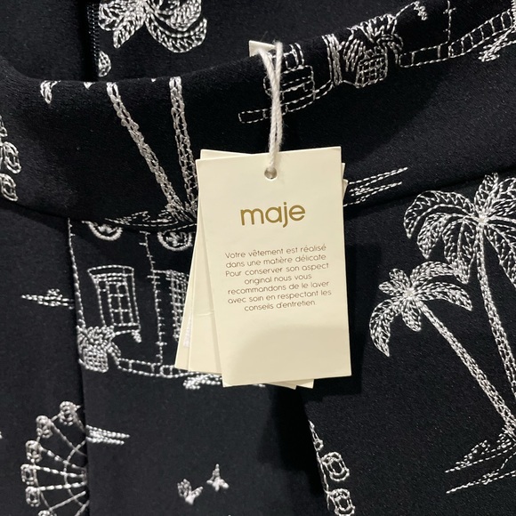 MAJE IPOM Women’s EMBROIDERED MINI SHORTS size 36 - Picture 5 of 8